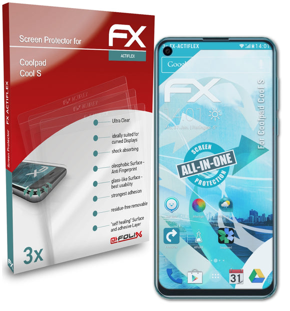 atFoliX FX-ActiFleX Displayschutzfolie für Coolpad Cool S