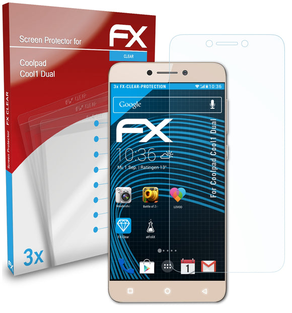 atFoliX FX-Clear Schutzfolie für Coolpad Cool1 Dual