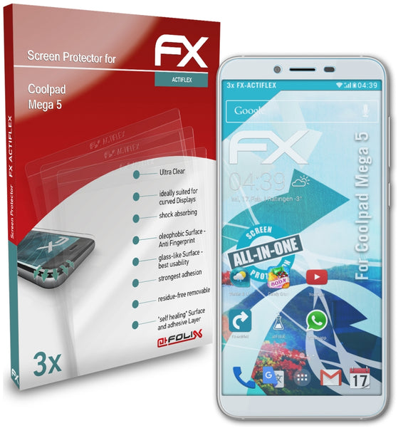 atFoliX FX-ActiFleX Displayschutzfolie für Coolpad Mega 5