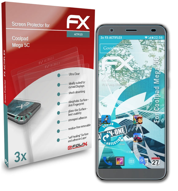 atFoliX FX-ActiFleX Displayschutzfolie für Coolpad Mega 5C