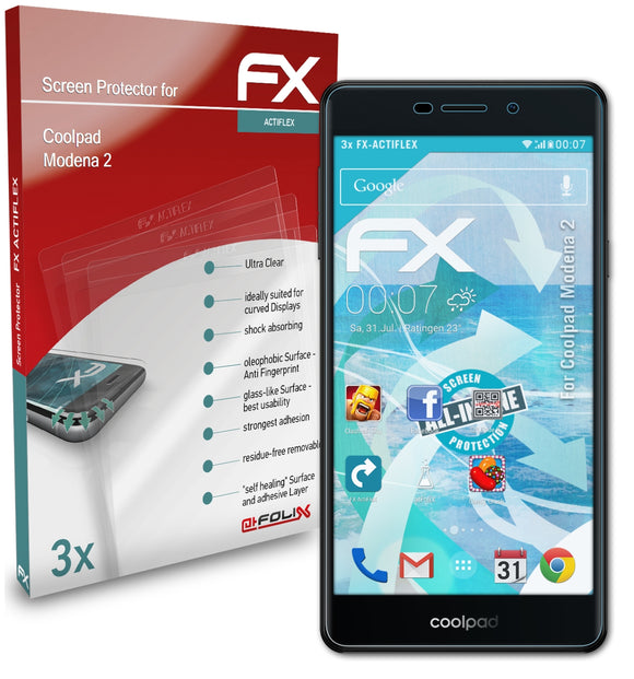 atFoliX FX-ActiFleX Displayschutzfolie für Coolpad Modena 2