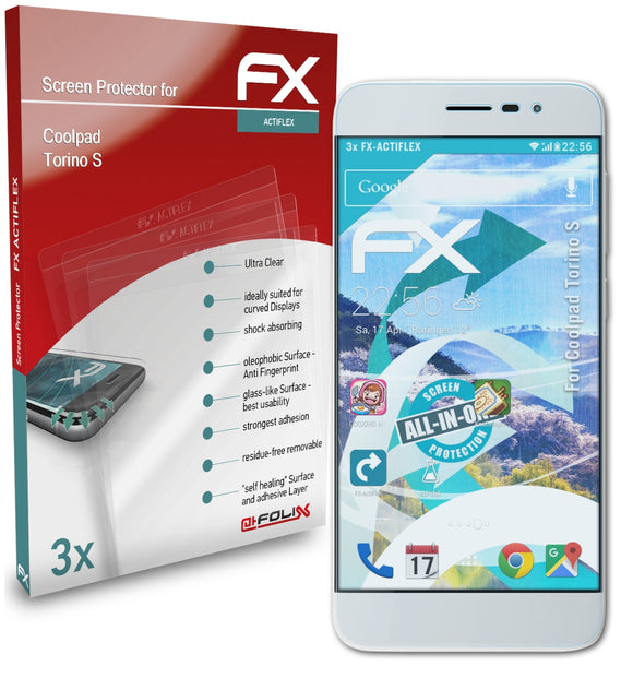 atFoliX FX-ActiFleX Displayschutzfolie für Coolpad Torino S