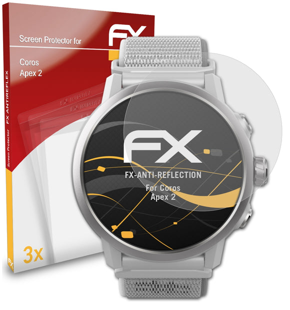 atFoliX FX-Antireflex Displayschutzfolie für Coros Apex 2
