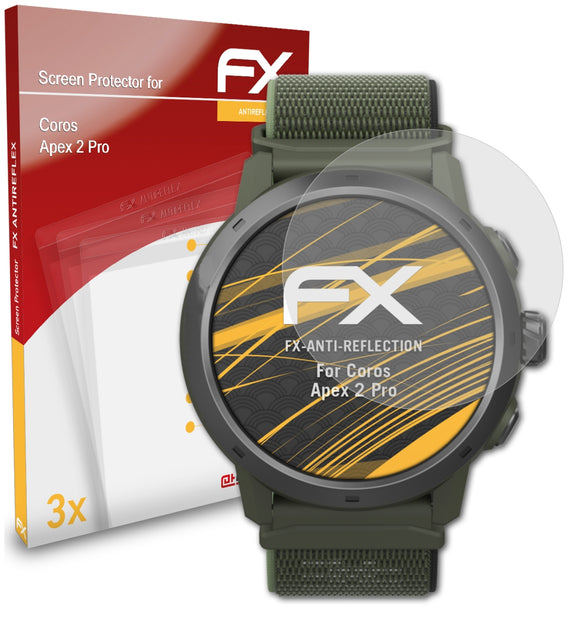 atFoliX FX-Antireflex Displayschutzfolie für Coros Apex 2 Pro