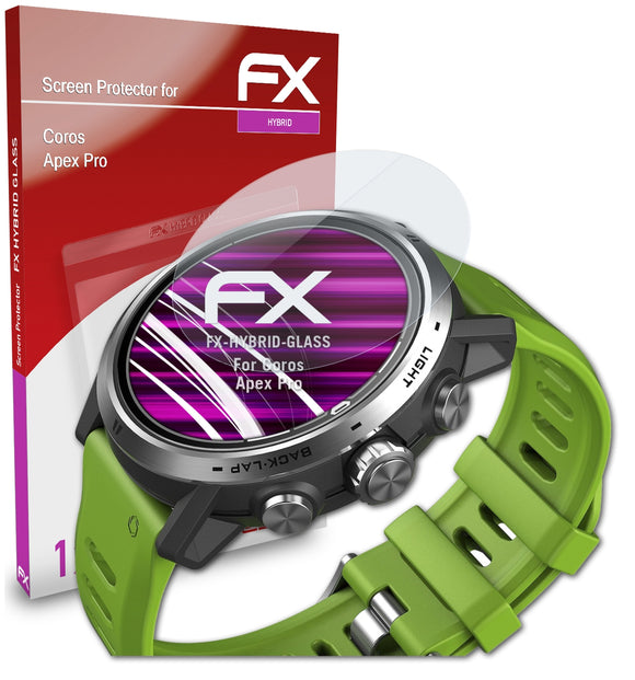 atFoliX FX-Hybrid-Glass Panzerglasfolie für Coros Apex Pro