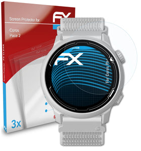 atFoliX FX-Clear Schutzfolie für Coros Pace 2