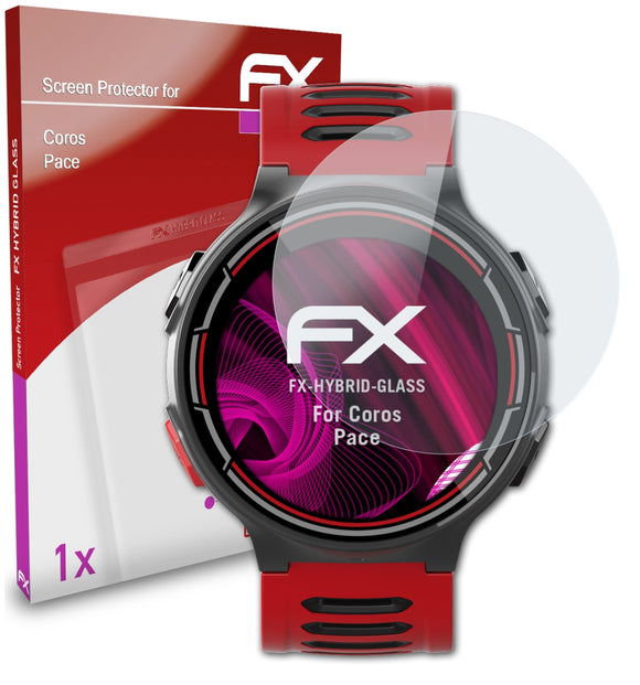 atFoliX FX-Hybrid-Glass Panzerglasfolie für Coros Pace
