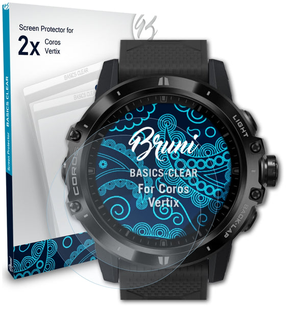 Bruni Basics-Clear Displayschutzfolie für Coros Vertix