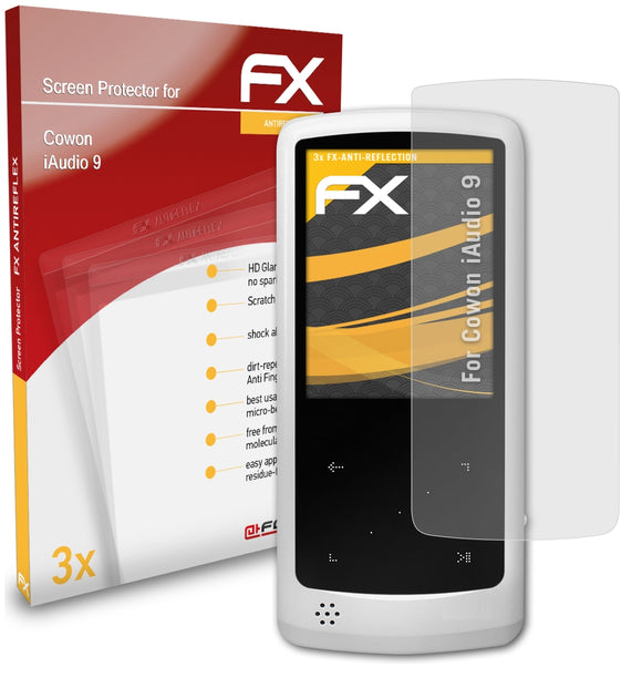atFoliX FX-Antireflex Displayschutzfolie für Cowon iAudio 9