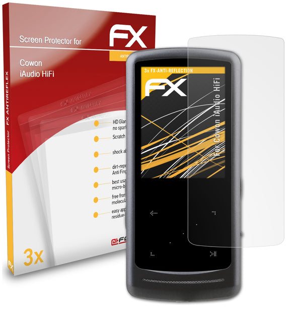 atFoliX FX-Antireflex Displayschutzfolie für Cowon iAudio HiFi