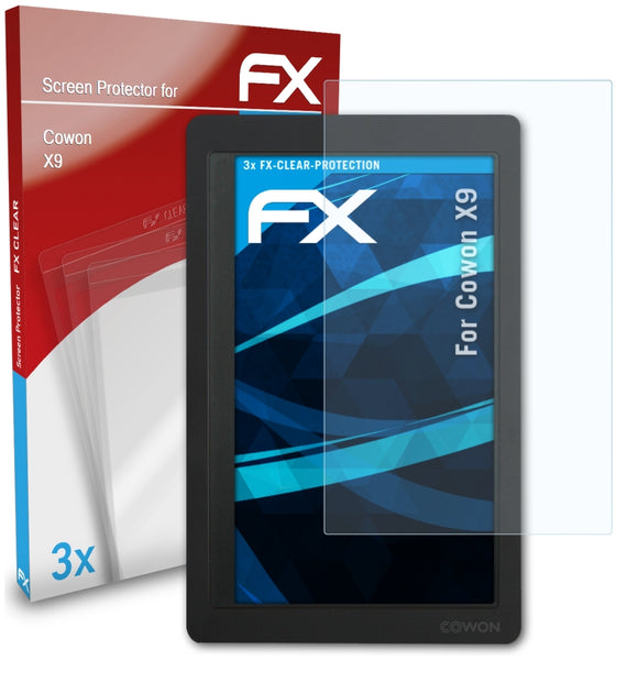 atFoliX FX-Clear Schutzfolie für Cowon X9