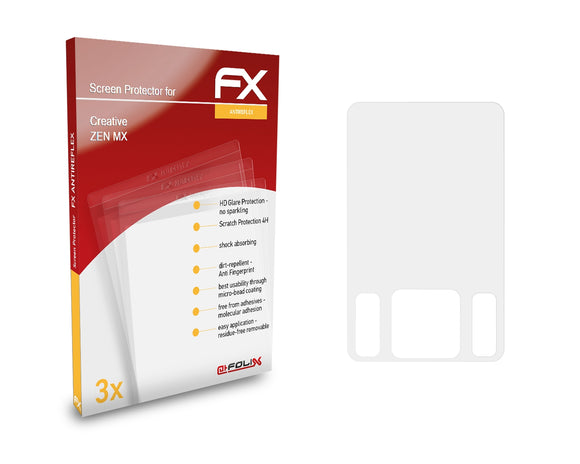atFoliX FX-Antireflex Displayschutzfolie für Creative ZEN MX