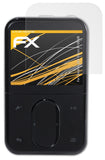 Panzerfolie atFoliX kompatibel mit Creative ZEN Vision M 60 GB, entspiegelnde und stoßdämpfende FX (3X)