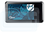 Schutzfolie Bruni kompatibel mit Creative ZEN X-Fi2, glasklare (2X)