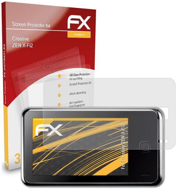 atFoliX FX-Antireflex Displayschutzfolie für Creative ZEN X-Fi2