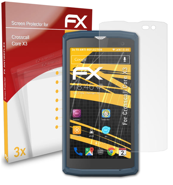 atFoliX FX-Antireflex Displayschutzfolie für Crosscall Core X3