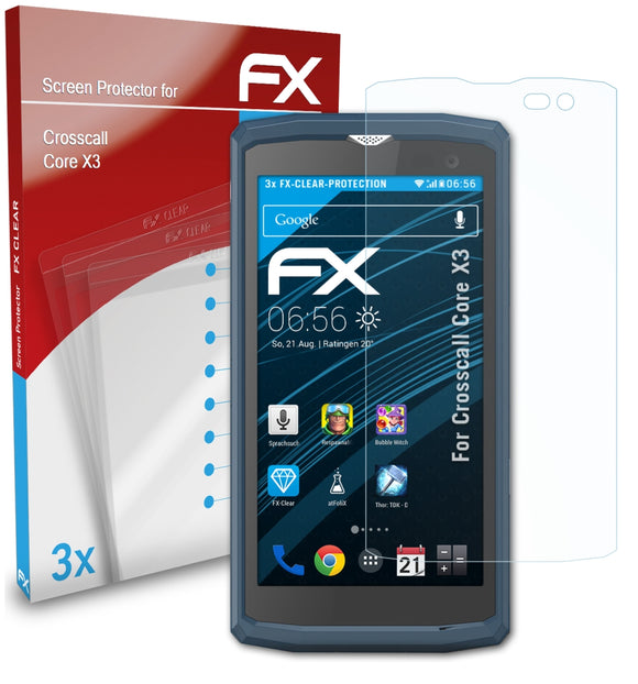 atFoliX FX-Clear Schutzfolie für Crosscall Core X3