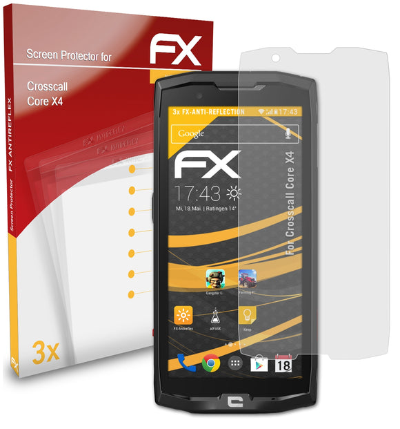 atFoliX FX-Antireflex Displayschutzfolie für Crosscall Core X4