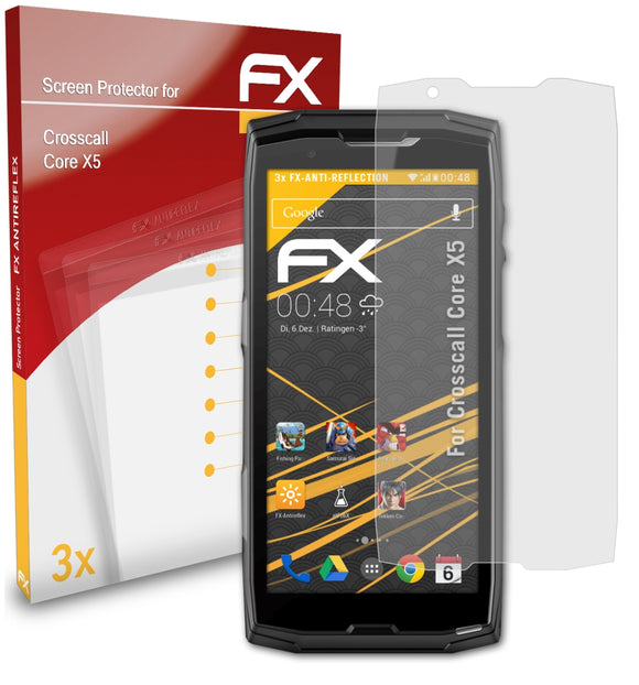 atFoliX FX-Antireflex Displayschutzfolie für Crosscall Core X5