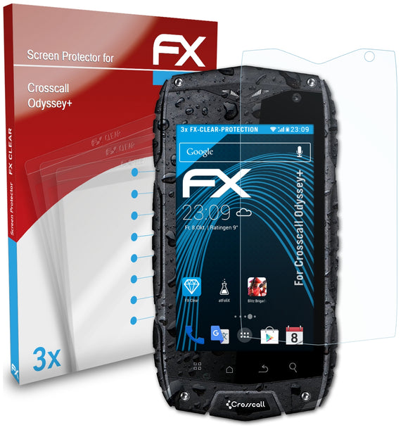 atFoliX FX-Clear Schutzfolie für Crosscall Odyssey+