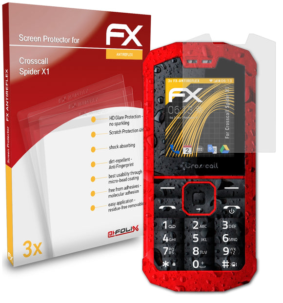 atFoliX FX-Antireflex Displayschutzfolie für Crosscall Spider X1