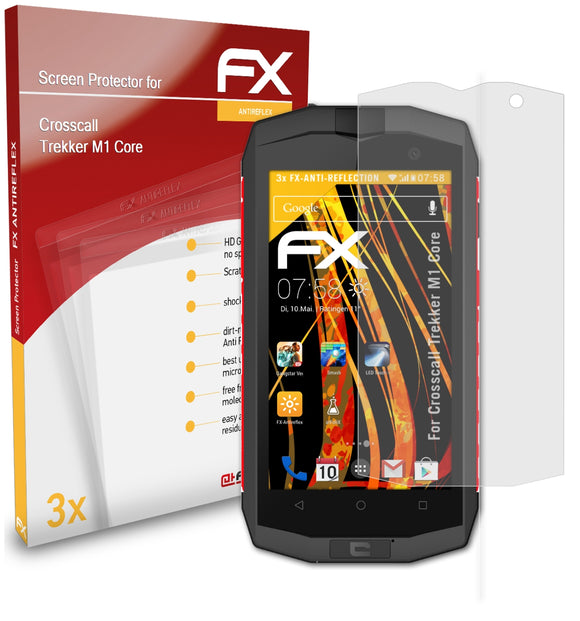 atFoliX FX-Antireflex Displayschutzfolie für Crosscall Trekker M1 Core