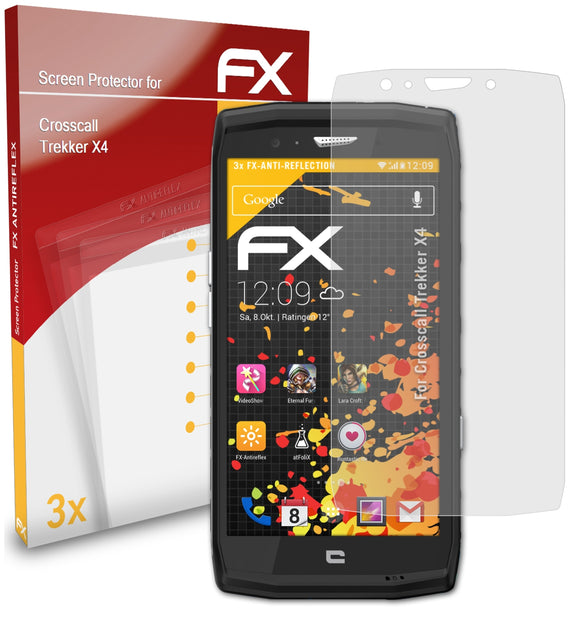atFoliX FX-Antireflex Displayschutzfolie für Crosscall Trekker X4