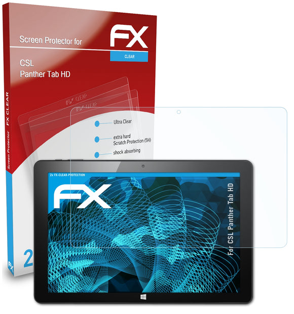 atFoliX FX-Clear Schutzfolie für CSL Panther Tab HD