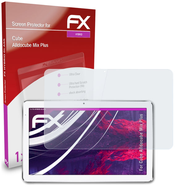atFoliX FX-Hybrid-Glass Panzerglasfolie für Cube Alldocube Mix Plus