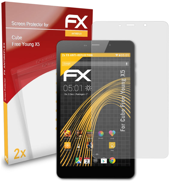 atFoliX FX-Antireflex Displayschutzfolie für Cube Free Young X5
