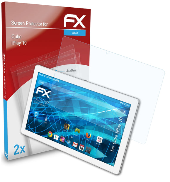 atFoliX FX-Clear Schutzfolie für Cube iPlay 10