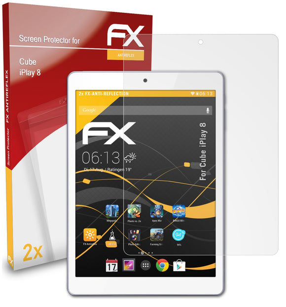 atFoliX FX-Antireflex Displayschutzfolie für Cube iPlay 8
