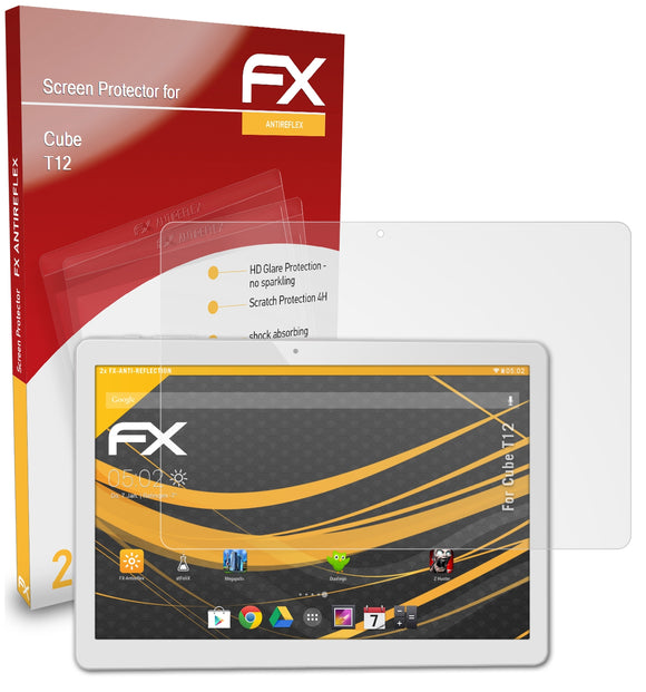atFoliX FX-Antireflex Displayschutzfolie für Cube T12