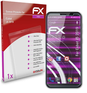 atFoliX FX-Hybrid-Glass Panzerglasfolie für Cubot J5 (2019)