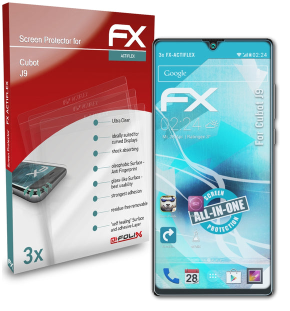 atFoliX FX-ActiFleX Displayschutzfolie für Cubot J9