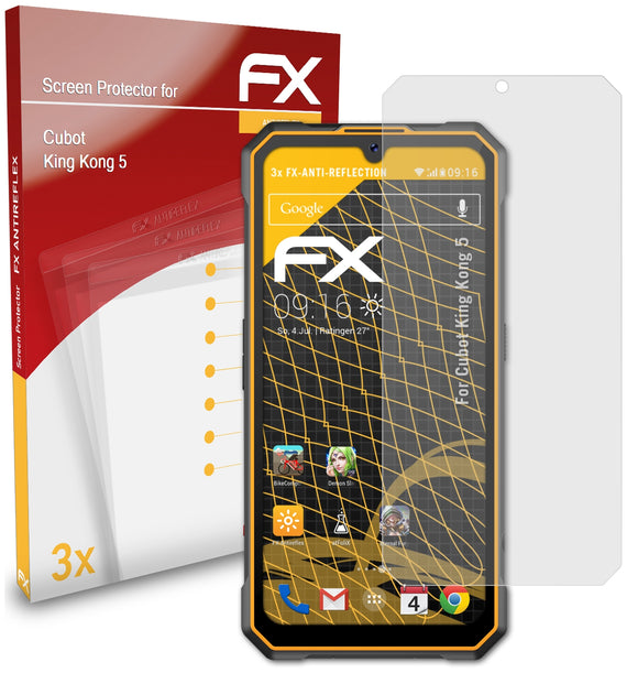 atFoliX FX-Antireflex Displayschutzfolie für Cubot King Kong 5