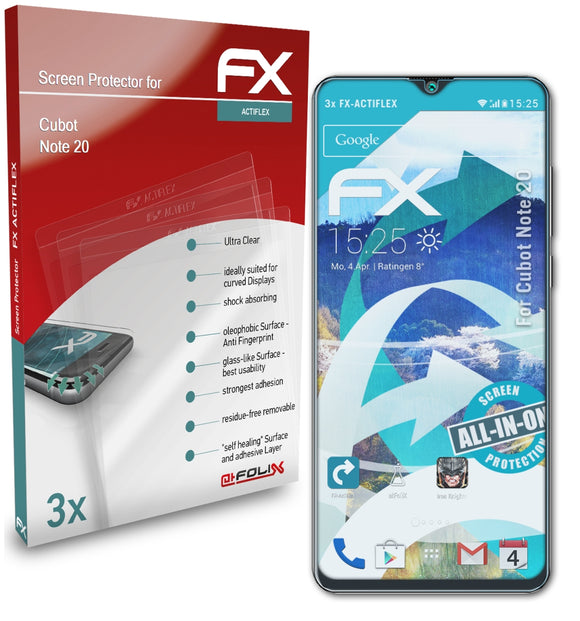 atFoliX FX-ActiFleX Displayschutzfolie für Cubot Note 20