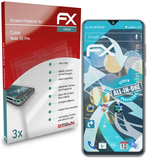 atFoliX FX-ActiFleX Displayschutzfolie für Cubot Note 20 Pro