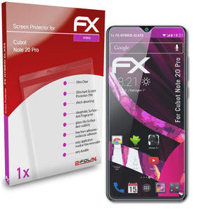 atFoliX FX-Hybrid-Glass Panzerglasfolie für Cubot Note 20 Pro