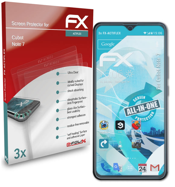 atFoliX FX-ActiFleX Displayschutzfolie für Cubot Note 7