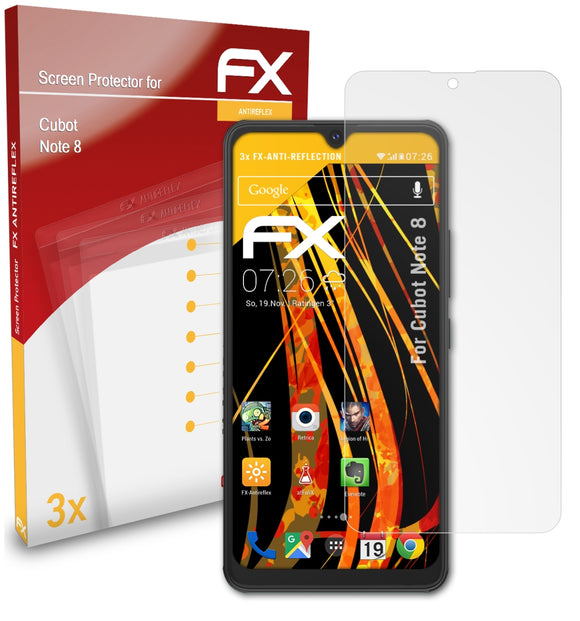 atFoliX FX-Antireflex Displayschutzfolie für Cubot Note 8