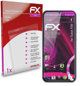 atFoliX FX-Hybrid-Glass Panzerglasfolie für Cubot P30