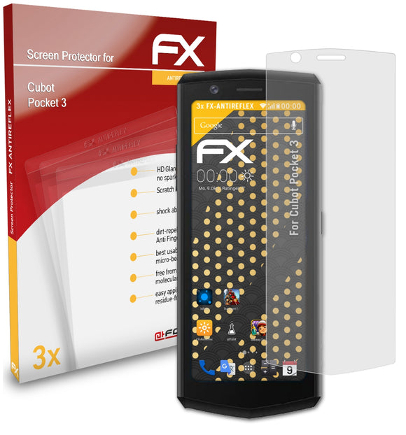 atFoliX FX-Antireflex Displayschutzfolie für Cubot Pocket 3