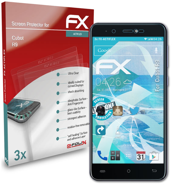 atFoliX FX-ActiFleX Displayschutzfolie für Cubot R9