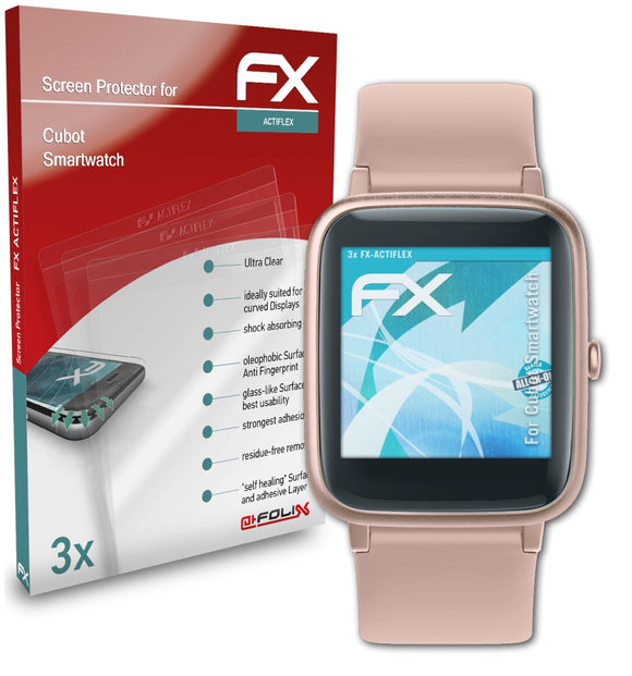 atFoliX FX-ActiFleX Displayschutzfolie für Cubot Smartwatch