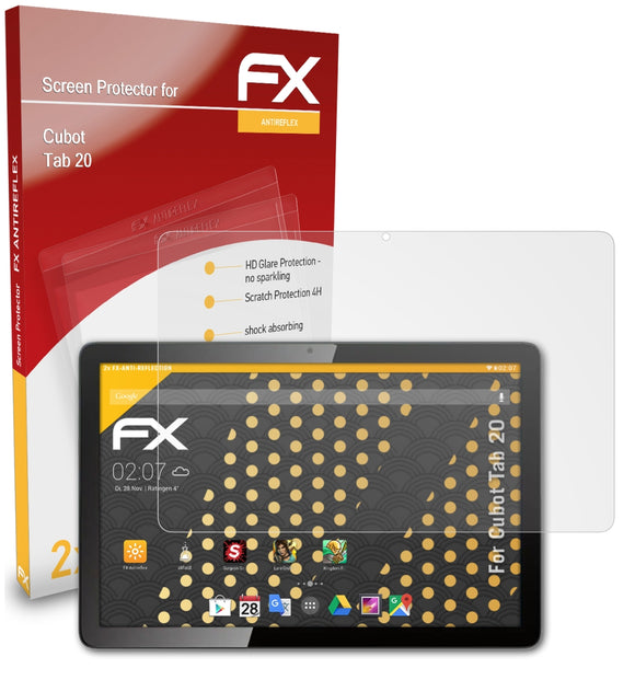 atFoliX FX-Antireflex Displayschutzfolie für Cubot Tab 20