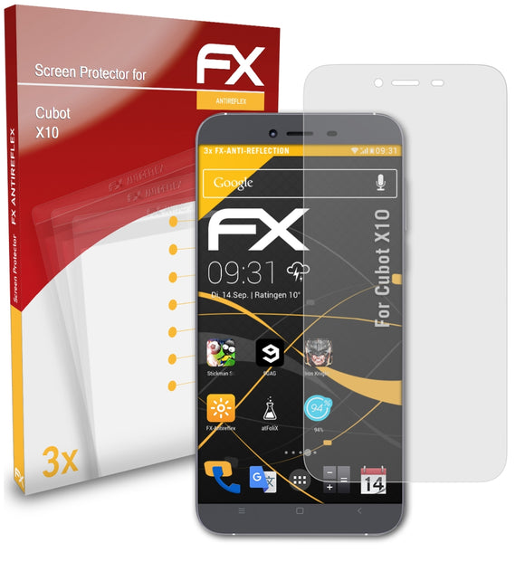 atFoliX FX-Antireflex Displayschutzfolie für Cubot X10