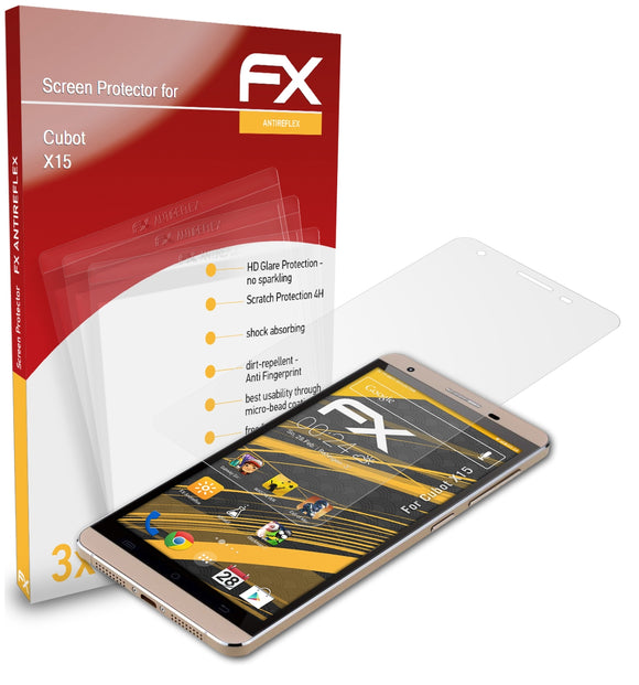 atFoliX FX-Antireflex Displayschutzfolie für Cubot X15