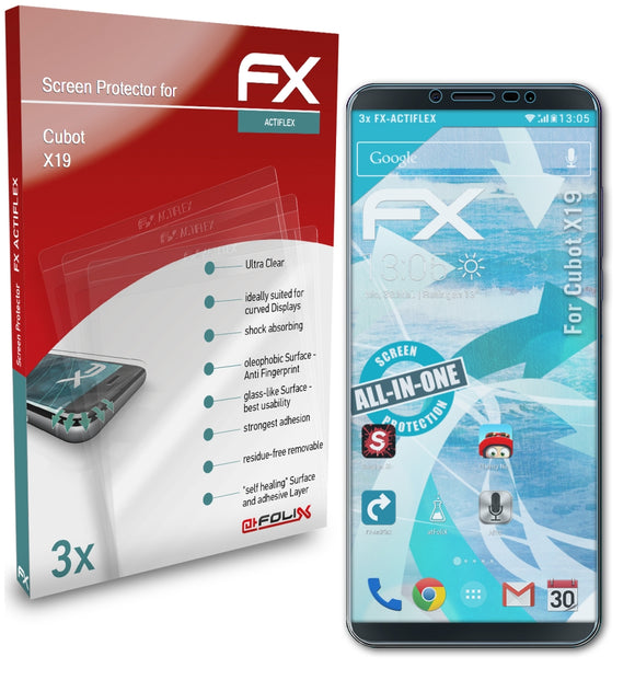atFoliX FX-ActiFleX Displayschutzfolie für Cubot X19
