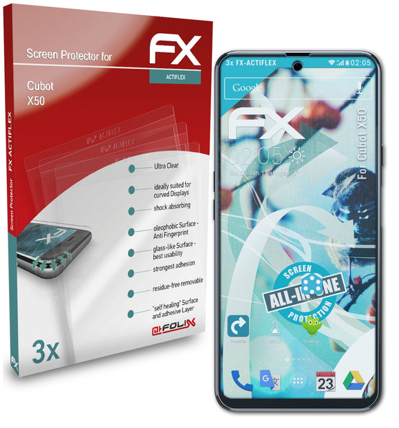 atFoliX FX-ActiFleX Displayschutzfolie für Cubot X50